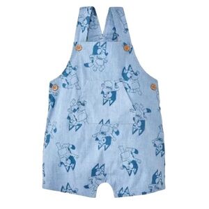 Bluey Printed Short Overalls